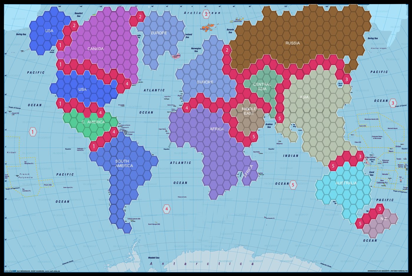 Death of Liberty full world map